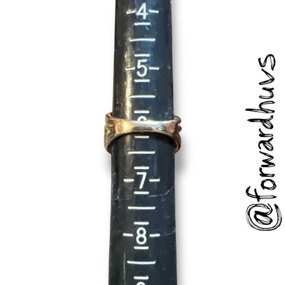 Bundle Sale 3 for $15 | Teardrop Blue-Green Stone Accent Gem Ring Size 6 - Picture 4 of 8